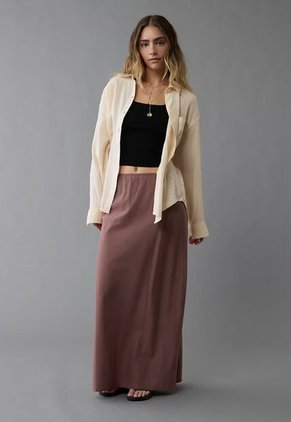Camisa AMERICAN EAGLE Beige