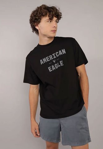 Camiseta AMERICAN EAGLE Negro American Eagle