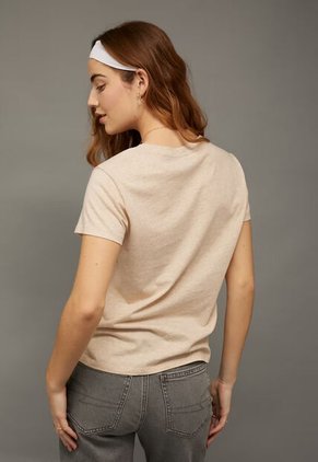 Camiseta AMERICAN EAGLE Beige