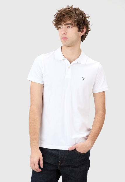 Polo Blanco AMERICAN EAGLE