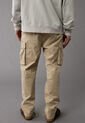 Pantalón Cargo AMERICAN EAGLE Lived - In Cargo Fit Beige de American Eagle