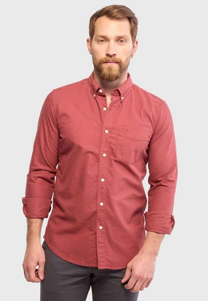 Camisa AMERICAN EAGLE Borgoña