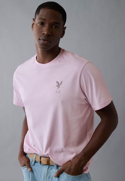 Camiseta AMERICAN EAGLE Lila