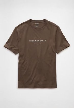 Camiseta AMERICAN EAGLE Café
