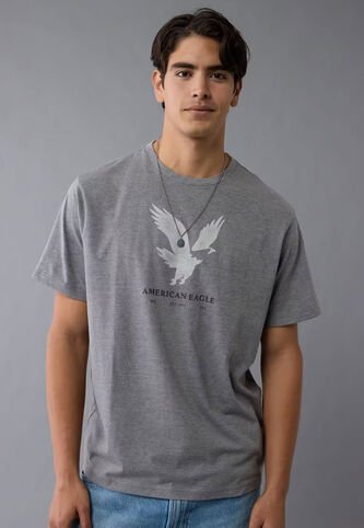 Camiseta AMERICAN EAGLE Gris American Eagle