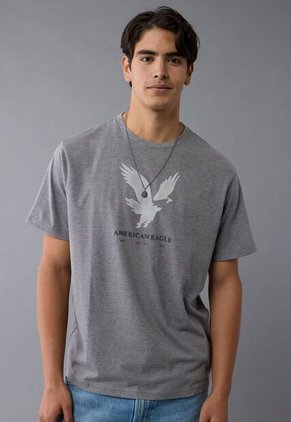 Camiseta AMERICAN EAGLE Gris