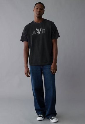 Camiseta AMERICAN EAGLE Gris Oscuro