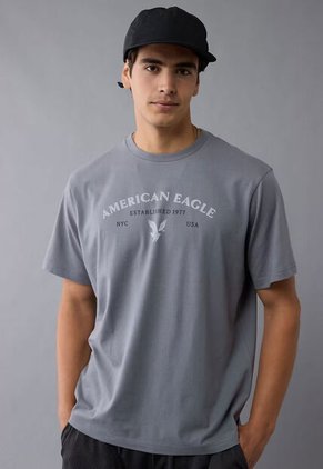 Camiseta AMERICAN EAGLE Gris