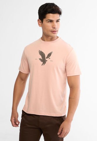 Camiseta AMERICAN EAGLE Rosa Nude American Eagle