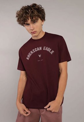 Camiseta AMERICAN EAGLE Vinotinto