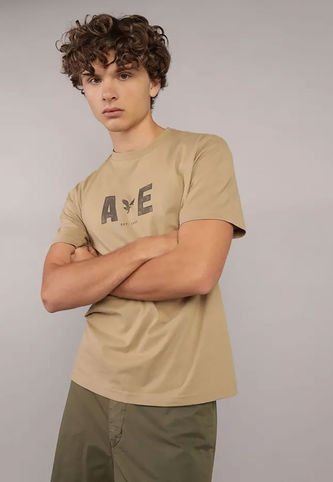 Camiseta AMERICAN EAGLE Ocre American Eagle