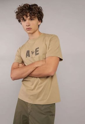 Camiseta AMERICAN EAGLE Ocre