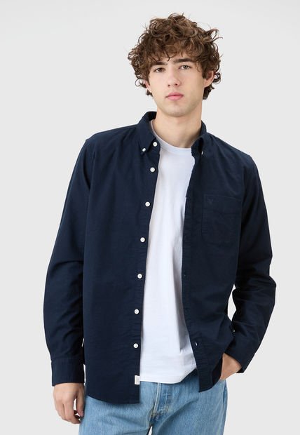 Camisa Azul Navy AMERICAN EAGLE