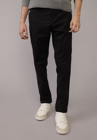 Pantalón Chino AMERICAN EAGLE Athletic Fit Negro American Eagle