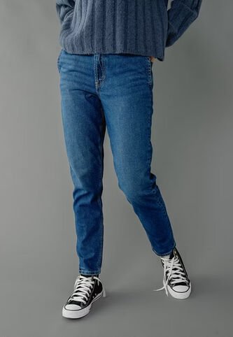 Jean AMERICAN EAGLE Mom Fit Índigo Medio American Eagle