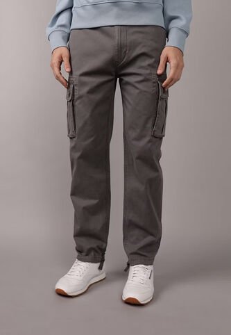 Pantalón Cargo AMERICAN EAGLE Lived - In  Fit Gris American Eagle