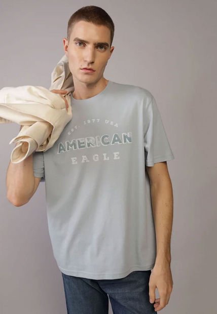 Camiseta AMERICAN EAGLE Azul