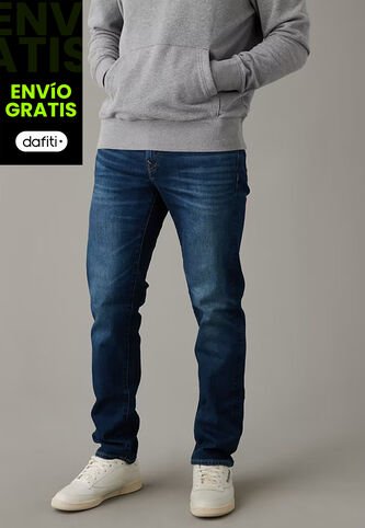 Jean AMERICAN EAGLE Slim Straight Fit Índigo Medio American Eagle