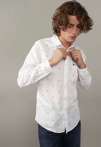 Camisa AMERICAN EAGLE Marfil