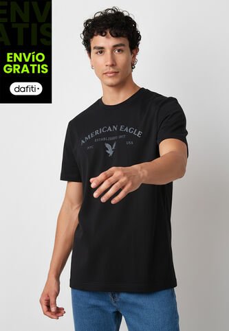 Camiseta AMERICAN EAGLE Negro American Eagle