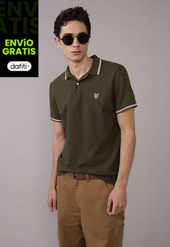 Polo AMERICAN EAGLE Verde Oliva American Eagle