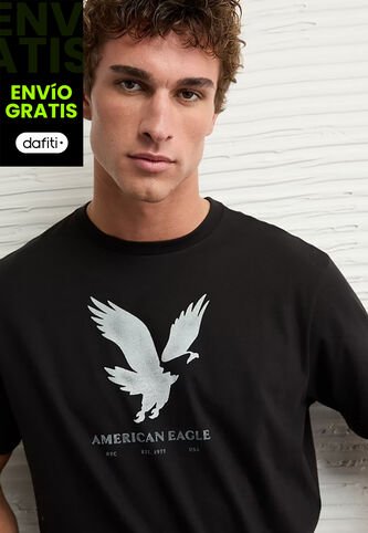 Camiseta AMERICAN EAGLE Negro American Eagle