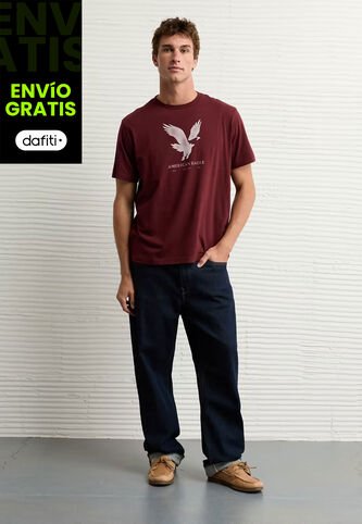 Camiseta AMERICAN EAGLE Borgoña American Eagle