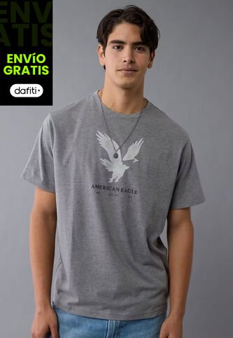 Camiseta AMERICAN EAGLE Gris American Eagle