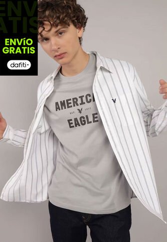 Camisa AMERICAN EAGLE Blanco American Eagle
