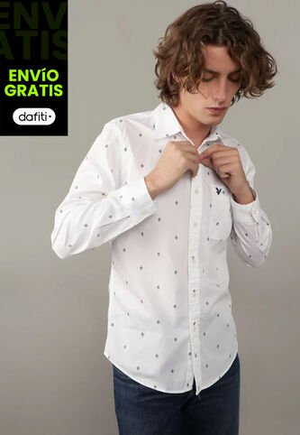 Camisa AMERICAN EAGLE Marfil American Eagle