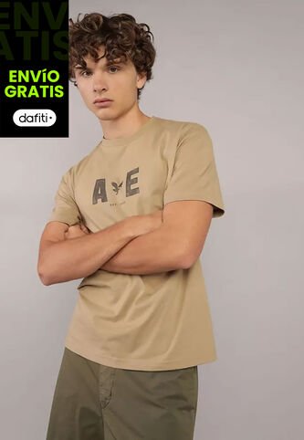 Camiseta AMERICAN EAGLE Ocre American Eagle