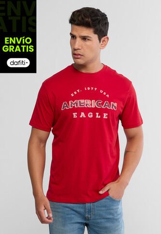 Camiseta AMERICAN EAGLE Rojo American Eagle