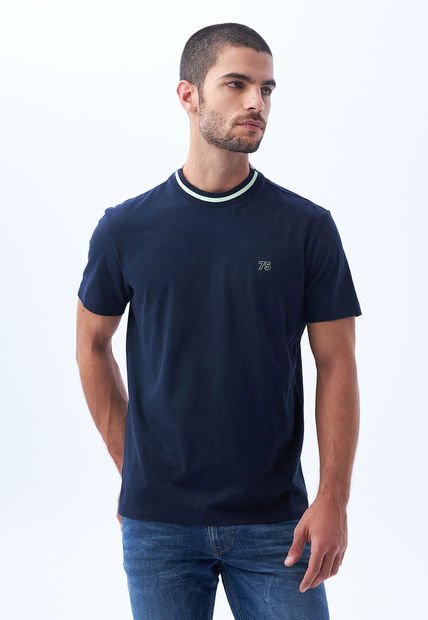 Camiseta Azul Americanino