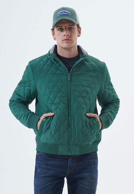 Chaqueta Acolchada Verde Americanino