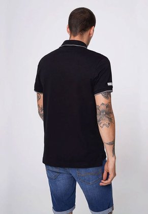 Polo Negro-Gris Americanino