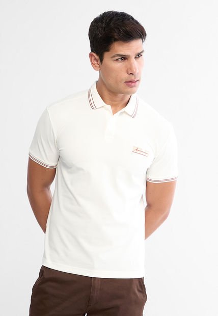 Polo Marfil-Marrón AMERICANINO