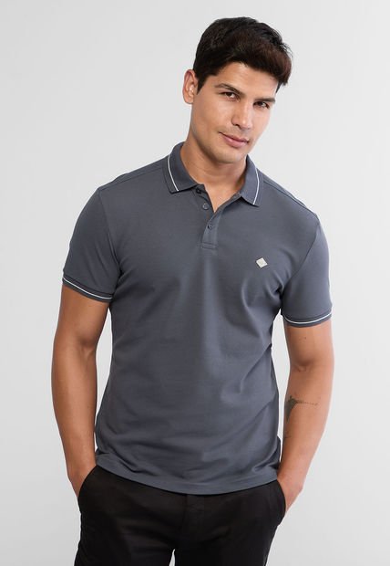 Polo Gris Oscuro AMERICANINO