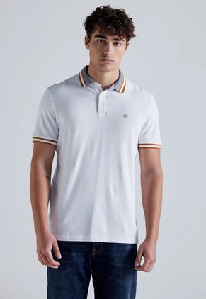 Polo Blanco-Café-Negro Americanino