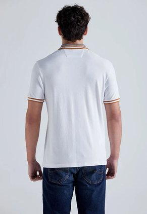 Polo Blanco-Café-Negro Americanino