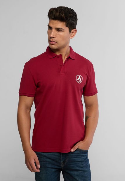Polo Rojo-Blanco AMERICANINO