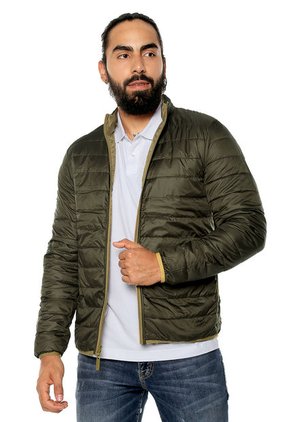 Chaqueta Caqui Doble Faz- Verde Americanino