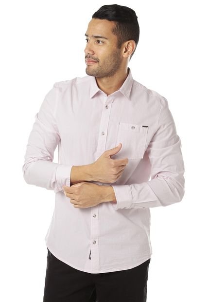 Camisa Rosa-Blanco Americanino