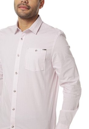 Camisa Rosa-Blanco Americanino