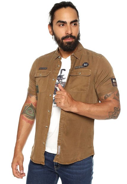 Camisa Caqui Americanino