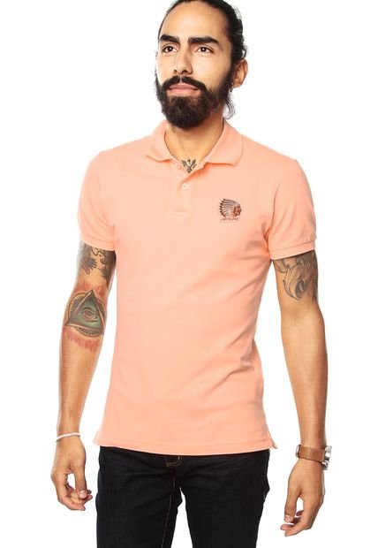 Camiseta Polo Naranja Claro Americanino