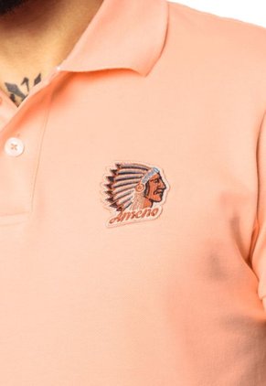 Camiseta Polo Naranja Claro Americanino