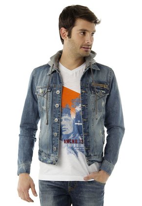Chaqueta Americanino Azul Medio
