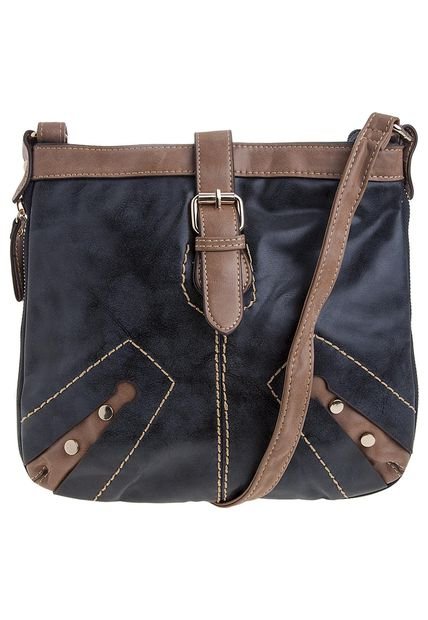 Bolso Manos Libres Negro-Café AMPHORA