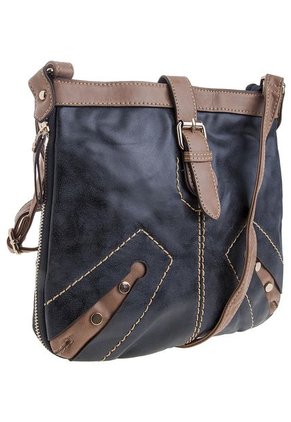 Bolso Manos Libres Negro-Café AMPHORA