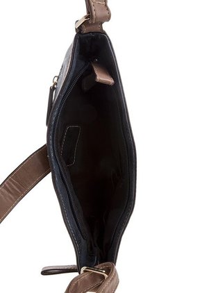 Bolso Manos Libres Negro-Café AMPHORA